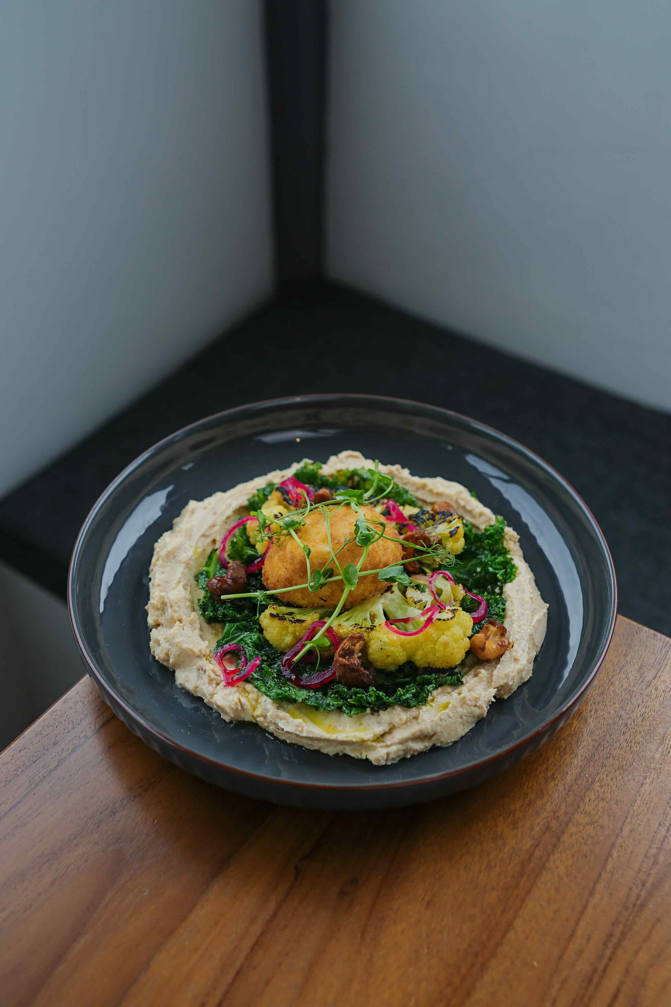 Cashew Cream Egg & Greens